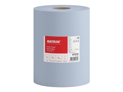 97579 katrin centrefeed roll small 100 meters 2 ply blue official product image