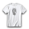 WHITE T SHIRT FRONT SKELETON HAND