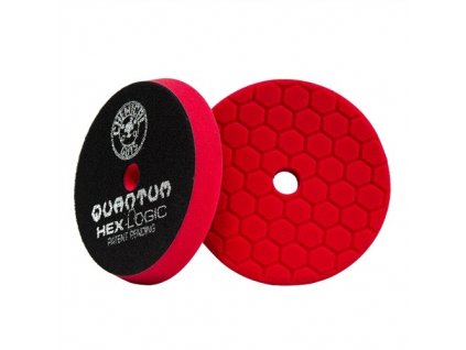 Červený ultra jemný finišovací kotouč Hex Logic Quantum (5.5 / 140 mm)"