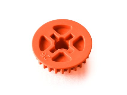 low friction composite belt pulley 25t mid side graphite