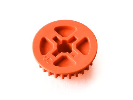 low friction composite belt pulley 26t mid side graphite