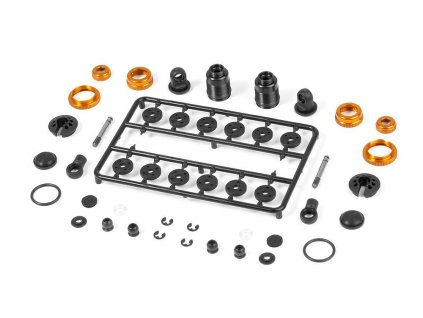 ALU SHOCK ABSORBER-SET - LOW PROFILE - ORANGE (2)