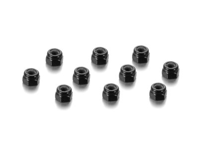 alu nut m3 black 10