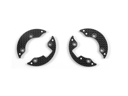 graphite front aerodynamic disc 2 2mm left right set