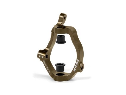 XB808 ALU CASTER BLOCK 10° RIGHT - SWISS 7075 T6 - HARD COATED