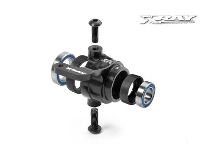 XB808 ALU STEERING BLOCK RIGHT - SWISS 7075 T6 - HARD COATED - SET - V2