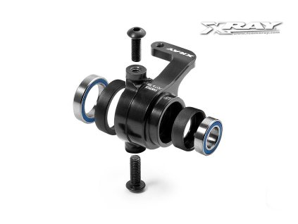 XB808 ALU STEERING BLOCK LEFT - 5° KINGPIN - SET