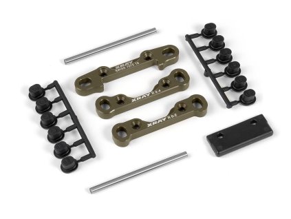 XB808 ALU REAR LOWER SUSP. HOLDERS SET- SWISS 7075 T6 (7MM) - HARD COATED - V2