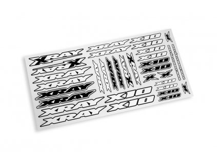 XRAY X10 STICKER FOR BODY - WHITE