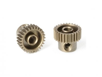 CORALLY - 64 DP PINION - SHORT - HARDENED STEEL - 26 TEETH - SHAFT DIA. 3.17MM