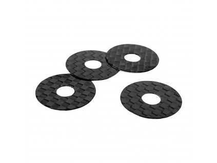 1UP RACING CF PROTECTIVE BODY WASHERS - 5MM POST