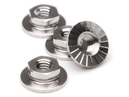 1UP RACING PRO DUTY TITANIUM LOCKDOWN M4 WHEEL NUTS (4PCS)