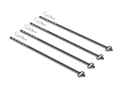 HUDY CARBON TIRE STICK 1/10 ON-ROAD & OFF-ROAD WHEELS WITH 4MM MOUNTING HOLE (4)