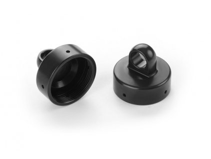 xb8 alu shock cap nut 4x bleed hole black coated 2