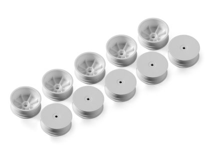 4wd front wheel aerodisk with 12mm hex ifmar white 10