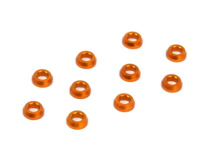 alu conical shim 3x6x2 0mm orange 10