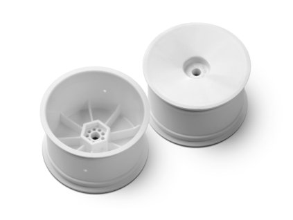 2WD/4WD REAR WHEEL AERODISK WITH 12MM HEX IFMAR - WHITE (2)