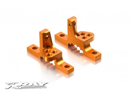 T3 ALU UPPER CLAMP WITH ADJ. ROLL-CENTER (L+R) - ORANGE