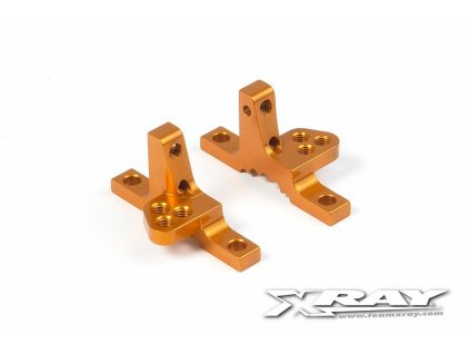 t4 alu upper clamp with adj roll center l r orange