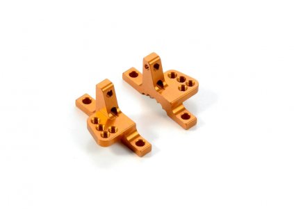 alu upper clamp with 4 adj roll centers l r orange