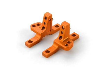 t4 19 alu upper clamp with 2 adj roll centers l r orange