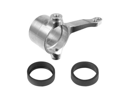 ALU STEERING BLOCK RIGHT FOR C-HUB SUSP.