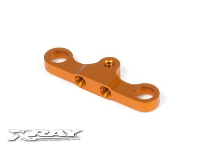 t4 alu steering plate 8mm for dual servo saver orange