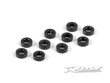 alu shim 3x6x2 0mm black 10