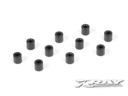 alu shim 3x6x6 0mm black 10