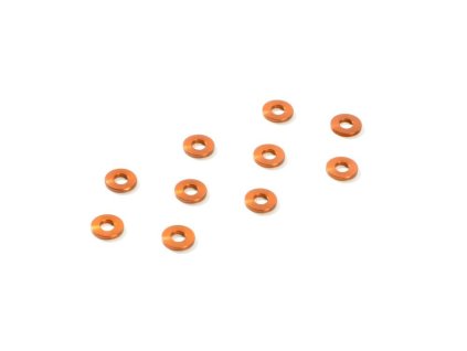 ALU SHIM 3x7x1.0MM - ORANGE (10)