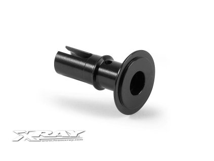 ALU T6 DIFF LONG OUTPUT SHAFT - HARD COATED - BLACK