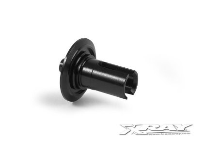 ALU T6 DIFF SHORT OUTPUT SHAFT - HARD COATED - BLACK
