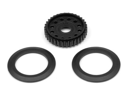 DIFF PULLEY 34T WITH COVERS