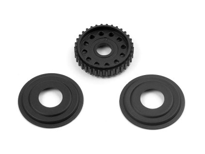 DIFF PULLEY 34T WITH LABYRINTH DUST COVERS