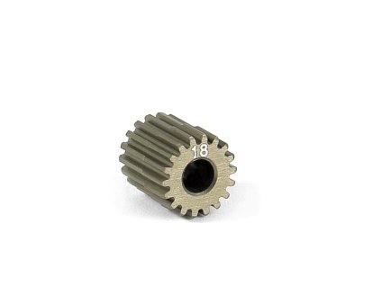 NARROW ALU PINION GEAR - HARD COATED 18T / 64