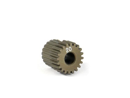 NARROW ALU PINION GEAR - HARD COATED 20T / 64