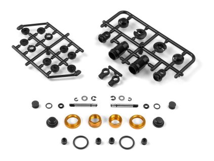 XRAY SHOCK ABSORBER-SET 4-STEP - SHORT - ORANGE (2)