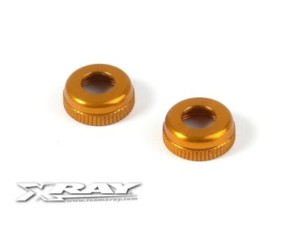 alu cap for xray shock body 308322 orange 2
