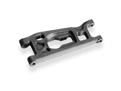 susp arm front low shock mounting lower left graphite