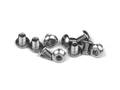 HEX SCREW SH M3x4 - STAINLESS  (10)