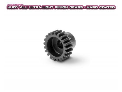 HUDY ALU ULTRA-LIGHT PINION GEAR - HARD COATED -  21T / 48