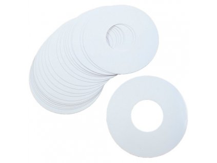 1/8 BUGGY white disc stickers, 20 pcs.