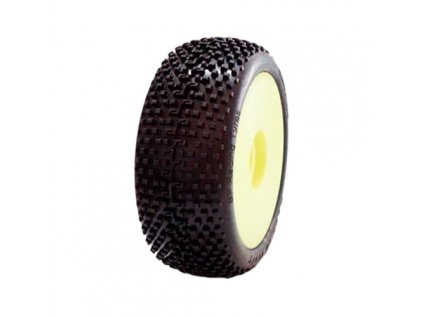 1/8 DEMOLITION COMPETITION OFF ROAD rubber glued rubber, SOFT compound, yellow discs, 2 pcs.