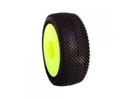 1/8 TERMINATOR COMPETITION OFF ROAD tires glued tires, HYPER SOFT compound, yellow discs, 2 pcs.