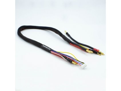 2 x 2S black charger. G4/G5 cable in black protective stocking - 600mm long - (4mm, 3-pin XH)