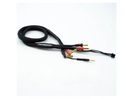 2S black charging cable G4/G5 in black protective stocking - 600mm long - (4mm, 3-pin XH)