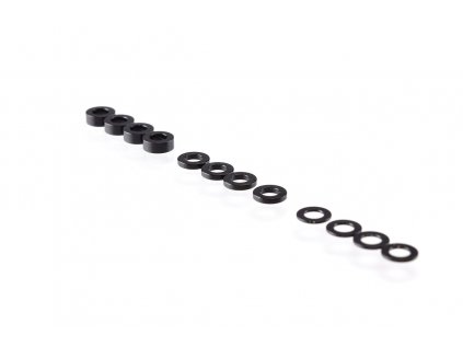 3mm set of washers black (0.5mm/1.0mm/2.0mm), 4+4+4 pcs.