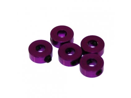 4 mm.alu setting rings purple, 5 pcs