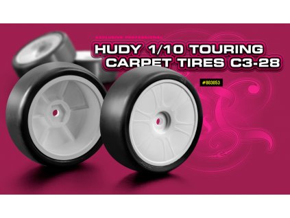 HUDY 1/10 TOURING CARPET TIRE C3-28 (4)