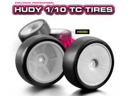 HUDY 1/10 TC Tires A1-36 - Asphalt (4)
